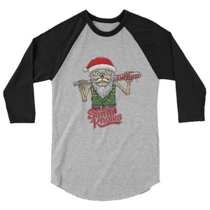 Tuph City's 3/4 sleeve Christmas raglan shirt