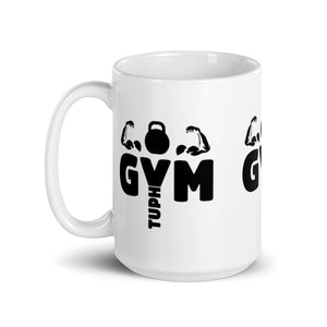 White glossy GymTuph™  mug