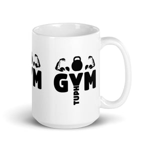 White glossy GymTuph™  mug